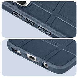 Acheter Avizar Coque pour Galaxy A05 Silicone Antichoc Motif en relief Rugged Shield Bleu nuit