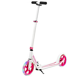 Helloshop26 Trottinette sport avec plateau en aluminium poignée ajustable pour les enfants de 10 ans et plus rose 20_0001353