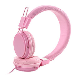 EP05 3.5mm Casque Filaire Avec Micro Casque Pour Téléphone Ordinateur PC Rose