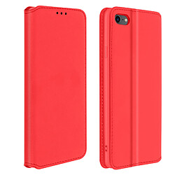 Avizar Housse iPhone SE 2022 / 2020 et 8 / 7 Folio Portefeuille Fonction Support rouge