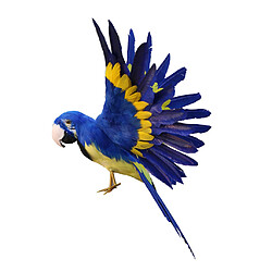 Artificiel à plumes Animal Bird Garden Figurine Decor perroquet bleu