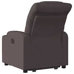 Acheter vidaXL Fauteuil inclinable électrique marron foncé tissu