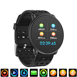 Montre Connectée Bracelet Podometre Cardio Homme Femme Enfant Smart Watch Android iOS Smartwatch Etanche pour iPhone Samsung; Noir