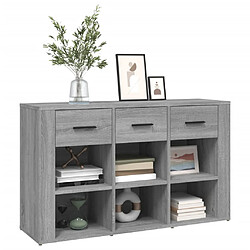 Avis vidaXL Buffet Sonoma gris 100x30x59,5 cm Bois d'ingénierie