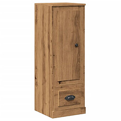 vidaXL Buffet haut chêne artisanal 36x35,5x103,5 cm bois d'ingénierie