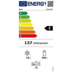 Réfrigérateur table top 54cm 114l - tse1284n - BEKO