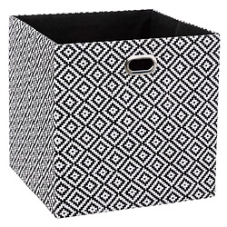 Five Simply Smart Boîte de rangement 31 x 31 cm couvercle Blanc/noir - FIVE