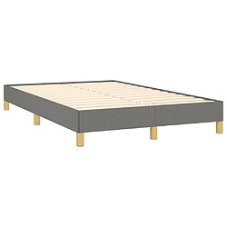 Acheter Maison Chic Lit adulte- Lit + matelas,Sommier à lattes de lit avec matelas gris foncé 120x190cm tissu -GKD89153