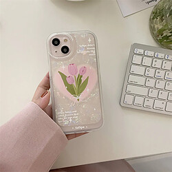 GUPBOO Étui pour iPhoneXR coque de portable en silicone motif tulipe pour femme