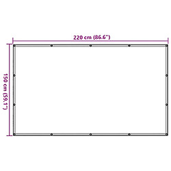 vidaXL Filet pour remorque PEHD 1,5 x 2,2 m Noir pas cher