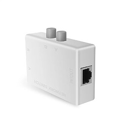 Acheter Universal Populaire 2 ports RJ45 Réseau local Sélecteur de commutateur RJ-45 Réseau Ethernet Boîte de câble Commutateur Manuel Commutateur partagé Adaptateur Hub