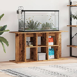 vidaXL Support pour aquarium vieux bois 120x40x60 cm bois d'ingénierie