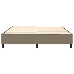 Acheter vidaXL Cadre de lit sans matelas taupe 180x200 cm tissu