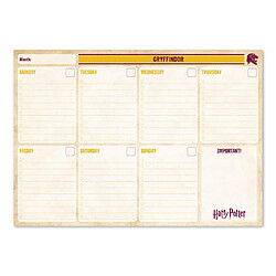 Erik - Semainier de Bureau Harry Potter Gryffondor - Bloc Notes - A4