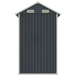 Avis Helloshop26 Abri de jardin cabane cabanon maison de stockage remise extérieur hangar outils robuste 192 x 152,5 x 237 cm acier galvanisé anthracite 02_0022195