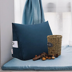 VerCart Coussin de Lecture Compensé, Coussin à Coins, Velours 45cm Bleu Foncé pas cher