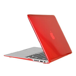 Avis Wewoo Housse Étui rouge pour Macbook Air 11,6 pouces 3 en 1 cristal dur coque en plastique de protection avec clavier de et prise de poussière de port