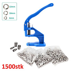 Main Presse Oeillet Machine Oeillets Oeillet Outil Kit Heavy Duty pour Industrielle Usage Domestique Snap Bouton Fixation Poinçonnage