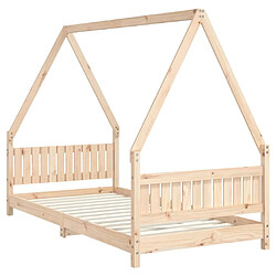 Avis Maison Chic Lit simple Cadre de lit pour enfant,Lit d'Enfant Moderne 90x190 cm Bois de pin massif -MN10904