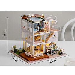 Acheter DIY Miniature Dollhouse Kit Petite Maison Kit Miniatures Mini Maison DIY Kits DIY Dollhouse Kit Modèle Maison Artisanat pour Adultes femmes Fille