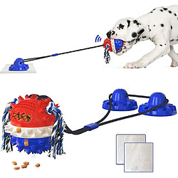 Avis Universal Jouet molaire pour chien de compagnie, boule molaire résistante à l'usure, avec imbécile (bleu)