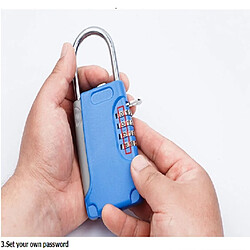 Wewoo Cadenas 3 PCS Key Safe Box Password Lock Keys Metal Body Type Storage Mini Safes Rouge