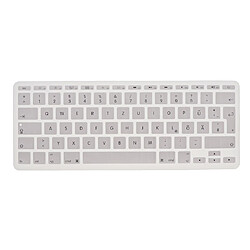 Couverture de film de clavier phonétique allemande pour Macbook européen de 11 pouces, blanc