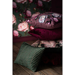 Acheter Dansmamaison Coussin Vague Carre Viscose Mauve