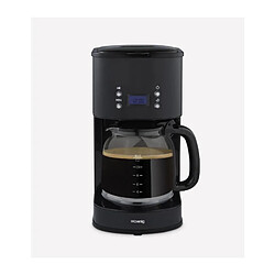 Cafetiere programmable - HKoeNIG - MG32 - 1,5 L (12 tasses) - 1000 W - Ecran LCD - Maintien au chaud - Noir et acier inoxydable