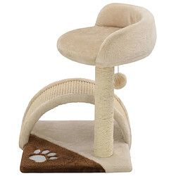 Avis Arbre à chat,niche pour chat avec griffoir en sisal 40 cm Beige et Marron -MN33418