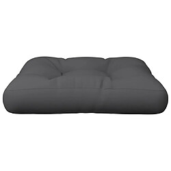 Avis vidaXL Coussin de palette anthracite 60x61,5x10 cm tissu