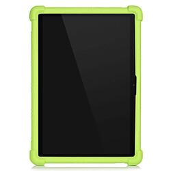 Coque en silicone avec béquille coulissante vert pour votre Lenovo M10 FHD REL X605FC