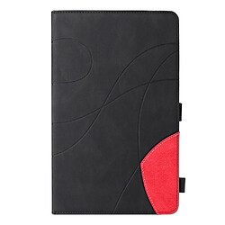 Etui en PU bicolore avec support et porte-carte noir pour votre Samsung Galaxy Tab A7 Lite 8.7-pouces/T220/T225