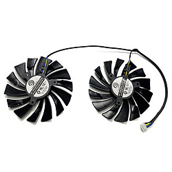 Ventilateur de carte graphique Accessoires de remplacement compatible carte graphique MSI R9 390X 390 380/R7 370 GAMING