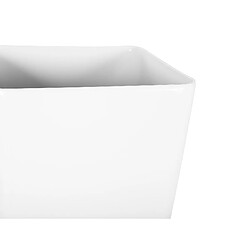 Beliani Cache-pot blanc 40 x 40 x 76 cm MODI pas cher