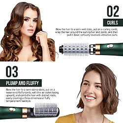 Acheter Universal Sèche-cheveux professionnel 3 en 1 Couteau de coiffure multifonctionnel Séchage rapide 1 étape Brosse à air chaud Lisseur Pince(Vert)