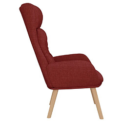 Acheter Maison Chic Chaise de relaxation | Fauteuil relax Rouge bordeaux Tissu -GKD88750