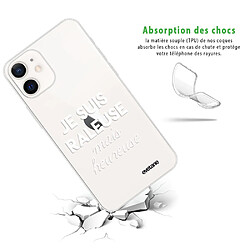 Avis Coque iPhone 12 mini souple transparente Raleuse mais heureuse blanc Motif Ecriture Tendance Evetane