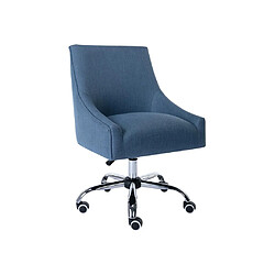 Vente-Unique Chaise de bureau - Tissu - Bleu - Hauteur réglable - WONDIO