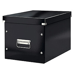 Boîte de rangement carton Leitz Click & Store Wow Cube Format L noire