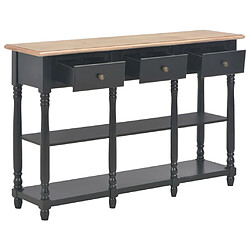 Acheter vidaXL Table console Noir 120x30x76 cm MDF