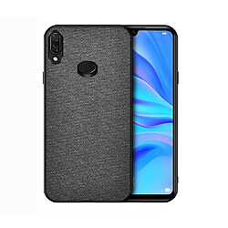 Wewoo Coque Rigide Pour Galaxy A10s Texture de tissu antichoc PC + TPU Noir