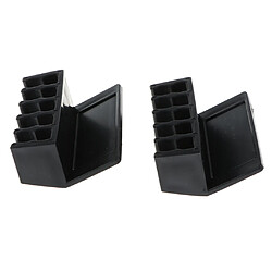 2 pcs clips de câble auto-adhésif support bureau enrouleur de câble organisateur noir