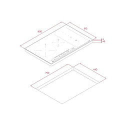 Plaque à Induction Teka IZS 86630 MST 80 cm 7200 W pas cher