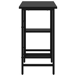 Acheter Maison Chic Bureau d'ordinateur solide,Table de travail Noir 80x40x72 cm MDF et métal -GKD80229