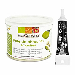 Scrapcooking Pâte de Pistaches + Stylo Glaçage Noir