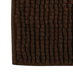 MSV Tapis de bain Microfibre CHENILLE 40x60cm Chocolat