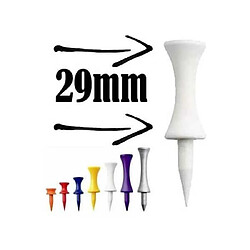 Castle Tees Plastique à étage Blanc 29mm pour les départs au Bois 5 ou Bois 3