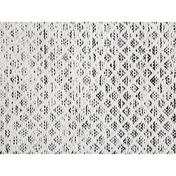 Beliani Tapis noir et blanc 80 x 150 cm GEMLIK pas cher