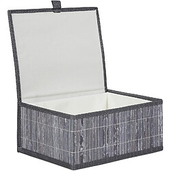 Avis Helloshop26 Set de 3 paniers corbeille de rangement décoration en bambou gris 13_0002491_4